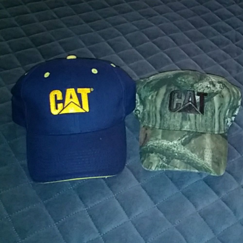 2 Caterpillar hats